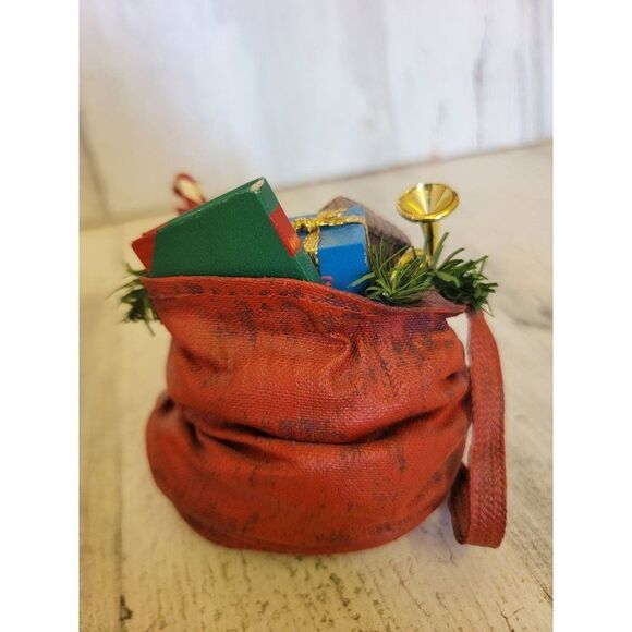 Santa Claus gift toy bag accessory good girls and boys book Xmas figure - Picture 5 of 7